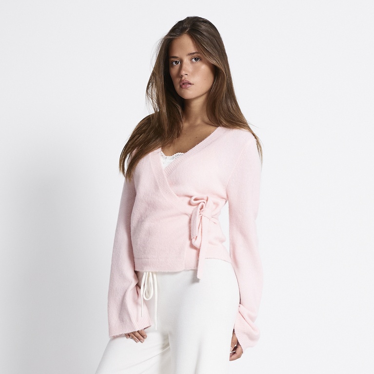 Wrap knit cardigan" Willow"